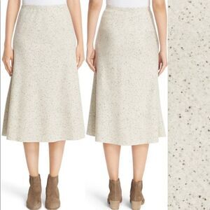 Lafayette 148 Donegal 100% Wool Flare Jersey Skirt-Womens Office Career Size L